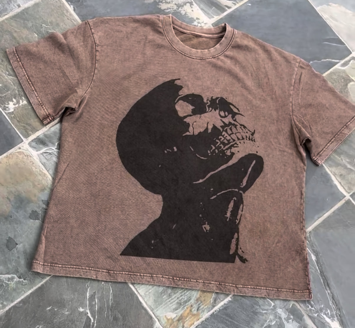 French Terry Skull Head